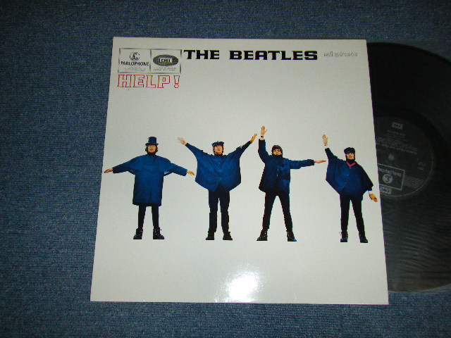 画像1: THE BEATLES - HELP! (Matrix #A)YEX-168-5-1-2 B)YEX-169-5-1-1) (VG++/Ex+++ WTRDMG) / 1990's  UK ENGLAND "SILVER 2xEMI Label" "With BARCORD" STEREO Used LP  