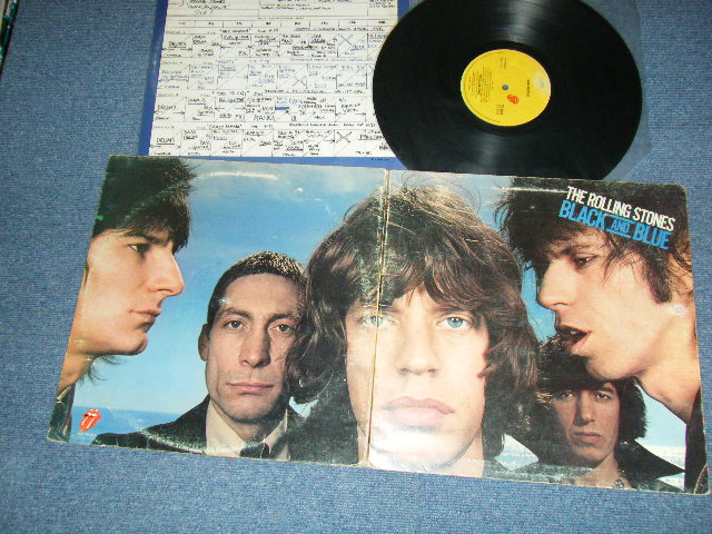 画像1: ROLLING STONES - BLACK And BLUE (with Custom Inner Sleeve) (Matrix #A) COC 59106 A-2 ROLLING STONES  STRERLING LH  B) COC 59106 B-2 STRERLING LH ROLLING STONES) (Ex+/Ex+ B-3:Ex- TEAROL) / 1976 UK ENGLAND ORIGINAL Used LP 