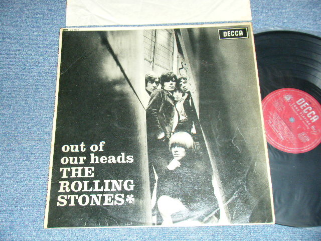 画像1: ROLLING STONES - OUT OF OUR HEADS (Matrix#A) ARL,6973-8B 1 B) ARL,6974-9A 4 KT)(Ex+/Ex Looks:VG++) / 1965 UK ENGLAND ORIGINAL "Maroon with Un Boxed 'DECCA' Label" MONO Used LP