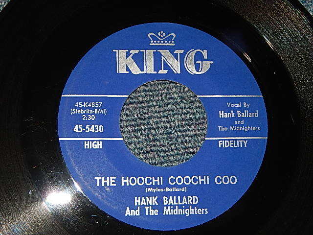 画像1: HANK BALLARD & THE MIDNIGHTERS - A) THE HOOCHIE COOCHI COO  B) I'M THINKING OF YOU (Ex++/Ex++) / 1960 US AMERICA ORIGINAL Used 7" Single  