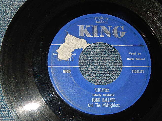 画像1: HANK BALLARD & THE MIDNIGHTERS - A) SUGAREE  B) RAIN DOWN TEARS (Ex/Ex+ TEAR) / 1959 US AMERICA ORIGINAL Used 7" Single  