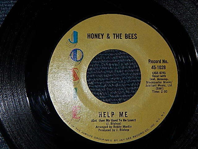 画像1: HONEY & THE BEES - A) Help Me (Get Over My Used To Be Lover)   B) We Got To Stay Together (MINT-MINT-) / 1971 US AMERICA ORIGINAL "1st PRESS Label" Used 7" Single  