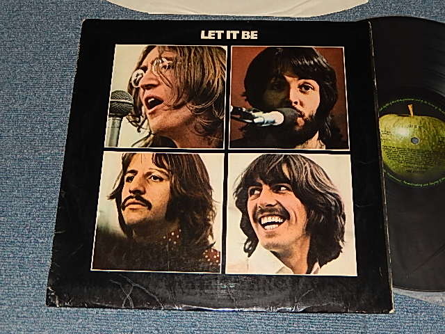 画像1: THE BEATLES - LET IT BE (Matrix #A)YEX-773-3U 2 3 GRM B)YEX-774-3U 4 2 GMM) (Ex++/Ex+++ Looks:Ex) / 1970 UK ENGLAND ORIGINAL "GREEN APPLE on BC" Used LP