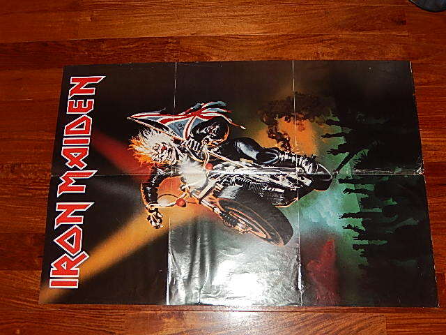 画像1: IRON MAIDEN - INFINITE DREAMS (Ex/Ex+++ Looks:Ex++) / 1989 UK ENGLAND  ORIGINAL "LIMIRTED ETCHED Wax" "POSTER Jacket" Used 12" 