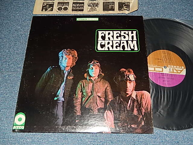 画像1: CREAM - FRESH CREAM (Matrix #A)ST-C-66957-A P LW AT W B)ST-C-66958-A AT W)  "PRESSWELL Press in NJ"(Ex++/Ex+++ EDSP) / 1967 US AMERICA ORIGINAL 1st Press "PURPLE & BROWN" label STEREO Used LP 