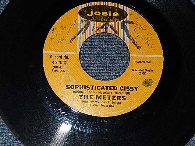 画像1: THE METERS - A) SOPHISTICATED CISSY  B) SEHORNS FARMS (Ex++/VG++ WOL) / 1968 US AMERICA ORIGINAL Used 7" 45 rpm Single