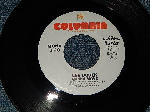 画像1: LES DUDEK - GONNA MOVE A)STEREO   B)STEREO (Ex+++/Ex+++) /  1978 US AMERICA ORIGINAL "PROMO ONLY SAME FLIP" Used 7" 45's SINGLE