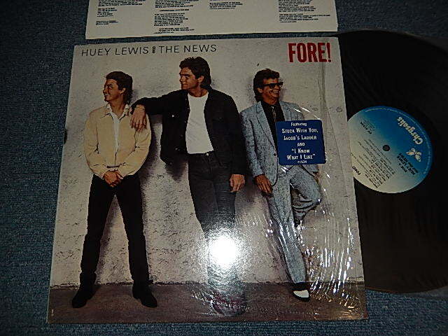 画像1: HUEY LEWIS & THE NEWS - FORE! (with CUSTOM INNER)(MINT-/MINT-) / 1986 US AMERICA ORIGINAL Used LP