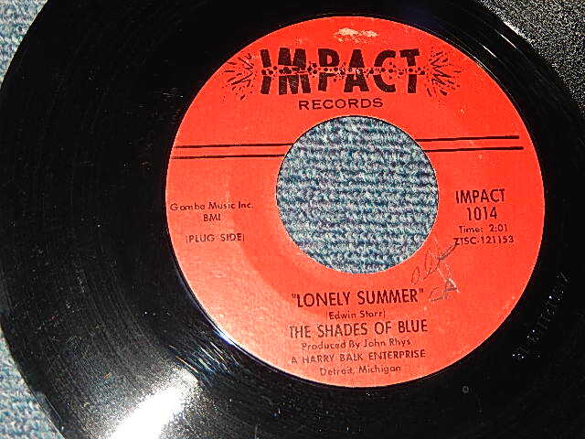 画像1: The Shades Of Blue - A) Lonely Summer  B) With This Ring (Ex++/Ex++)  / 1966 US AMERICA ORIGINAL Used 7"Single 