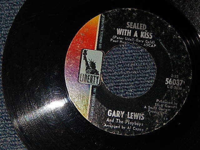 画像1: GARY LEWIS & THE PLAYBOYS - A)Sealed With A Kiss   B) Sara Jane (VG/VG) / 1968 US AMERICA ORIGINAL Used 7"SINGLE 