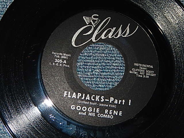 画像1: GOOGIE RENE And His Combo(With EARL PARMER on DR.) - A)FLAPJACKS-Part I   B)FLAPJACKS-Part II  (MINT-/MINT-) / 1963 US AMERICA ORIGINAL Used 7" Single  