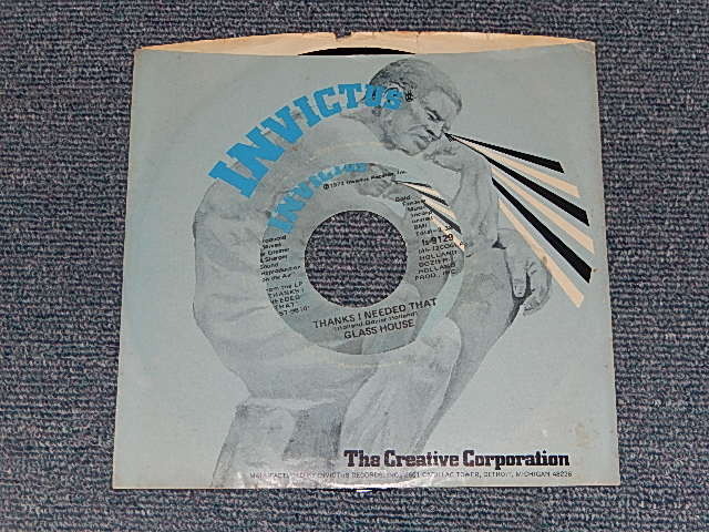画像1: GLASS HOUSE - A)Thanks I Needed That   B) I Don't See Me In Your Eyes Anymore (MINT-/MINT- / 1972 US AMERICA ORIGINAL Used 7" Single 
