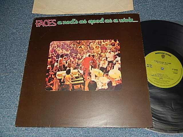 画像1: FACES - A NOD IS AS GOOD AS WINK ...TO A BLIND HORSE (Matrix #A)K-56006 A1 B)K-56006 B1)  (Ex++/MINT-) / 1971 UK ENGLAND ORIGINAL1st Press "GREEN with WB Logo on Top" Label  Used LP 