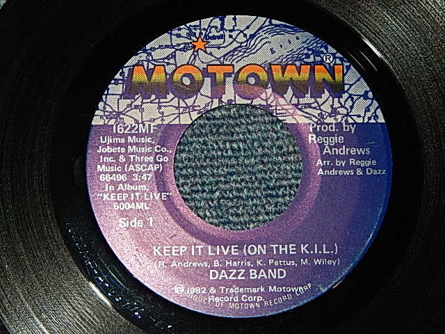 画像1: The DAZZ BAND - A) Keep It Live (On The K.I.L.)   B)This Time It's Forever(Ex++/Ex) /1982 US AMERICA ORIGINAL Used 7"45