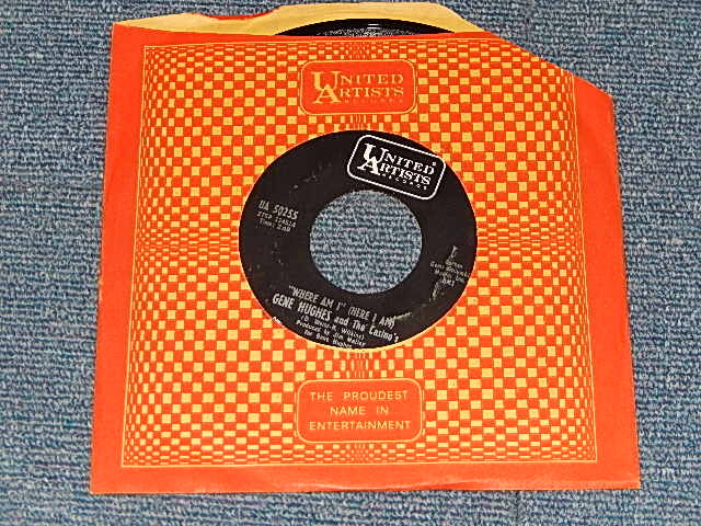 画像1: Gene Hughesand The Casino's - A) Where Am I (Here I Am)   B)Peggy (MINT-/MINT-) / 1968 US AMERICA ORIGINAL Used 7" 45 rpm Single