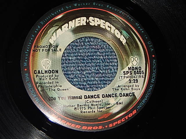 画像1: CALHOON - A) (Do You Wanna) Dance Dance Dance  (Producer – Walt Kahn) (MINT/MINT) / 1975 US AMERICA ORIGINAL "PROMO ONLY SAME FLIP M/ST"Used 7" Single 