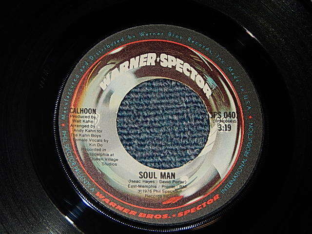 画像1: CALHOON - A) SOUL MAN   B) SOUL MAN Part II  (Producer – Walt Kahn) (MINT-/MINT-) / 1975 US AMERICA ORIGINAL  Used 7" Single 