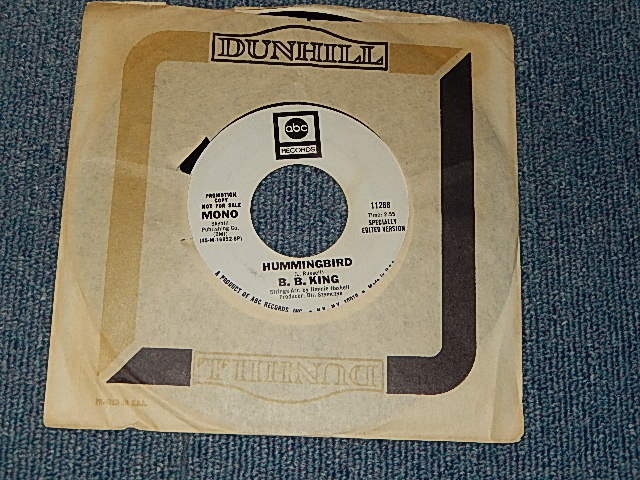 画像1: B.B.KING - HUMMINGBIRD (SPECIAL EDITION) A)MONO  B) LMONO (Ex++/Ex++) / 1970 US AMERICA ORIGINAL "PROMO ONLY MONO/MONO Coupling" Used  7" 45 rpm Single 