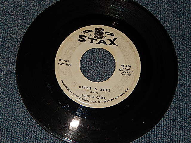 画像1: RUFUS & CARLA - A)Birds & Bees    B)Never Let You Go (Ex+/Ex+) / 1966 US AMERICA ORIGINAL "WHITE LABEL PROMO"  Used 7" Single