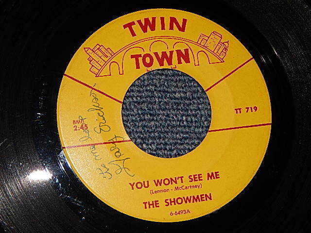 画像1: THE SHOWMEN - A) YOU WON'T SEE ME (Cover song of The BEATLES)   B)SHE BELONG TOME  (Ex/Ex) / 1966 US AMERICA ORIGINAL  Used 7" 45rpm Single 