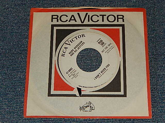 画像1: Mark Markham And His Jesters -  A) I Don't Need You   B) Marlboro Country (Ex+++/Ex+++) / 1966 US AMERICA ORIGINAL ”WHITE LABEL PROMO" Used 7" 45rpm Single 