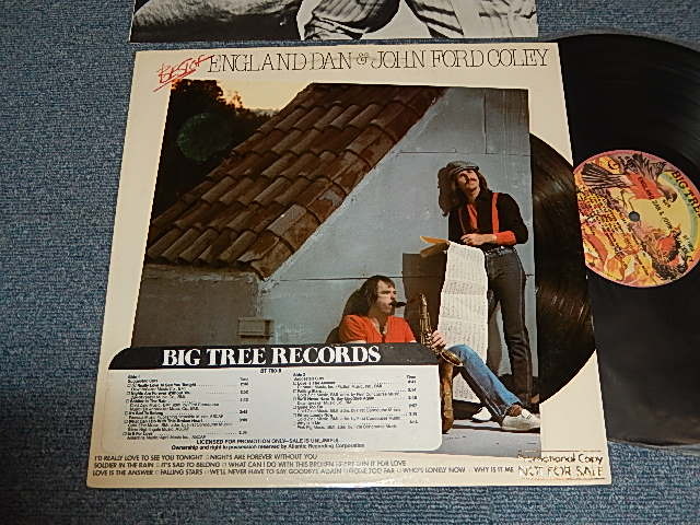 画像1: ENGLAND DAN and JOHN FORD COLEY - BEST (With CUSTOM INNER) (Ex+/MINT-)  / 1979 US AMERICA ORIGINAL "PROMO" Used LP