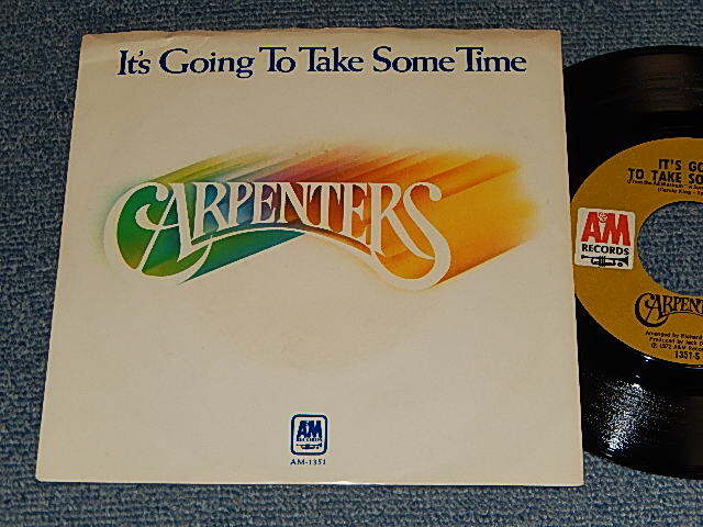 画像1: CARPENTERS - A) It's Going To Take Some Time    B)	Flat Baroque (Ex++/MINT- ) / 1972 US AMERICA ORIGINAL  "with PICTURE SLEEVE" Used 7" Single 