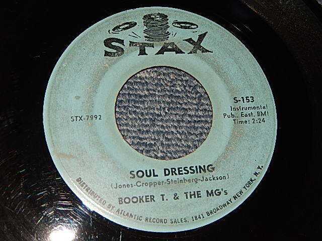 画像1: BOOKER T. and THE MG'S - A)SOUL DRESSING  B) MG PARTY  (Ex+/Ex+) / 1964 US AMERICA ORIGINAL  Used 7" 45rpm Single  