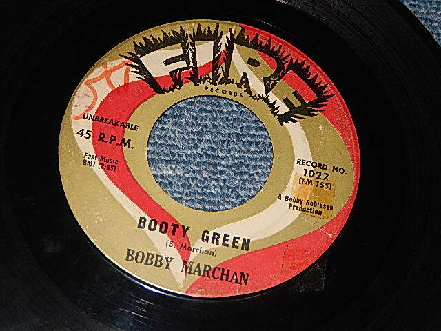 画像1: BOBBY MARCHAN (Male Bluesy Blues Singer / New Orleans Beat) - A) BOOTY GREEN   B)IT HURTS ME TO MY HEART (A:Ex/B:VG+++) / 1960 US AMERICA ORIGGINAL Used 7" 45 rpm Single 