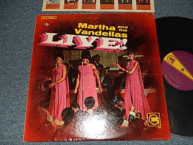 画像1: MARTHA and The VANDELLAS - LIVE! (Ex++/Ex++ Looks:Ex+++)   / 1968 Version? US AMERICA "RE-PRESS Label" STEREO  Used  LP 
