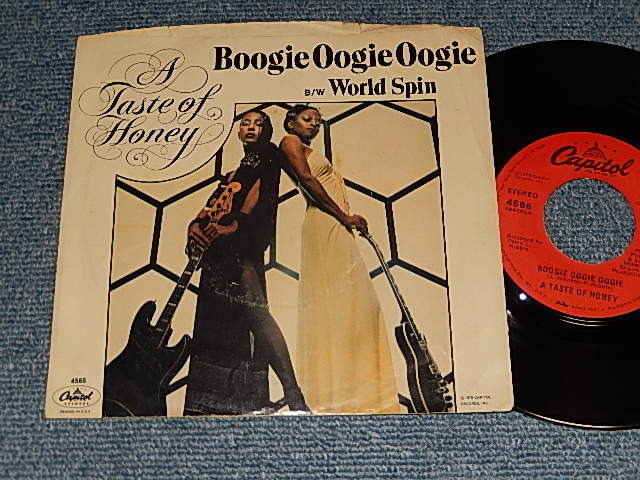 画像1: A TASTE OF HONEY - A) BOOGIE OOGIEIE B) WORLD SPIN (Ex/Ex+++) / 1978 US AMERICA ORIGINAL "With PICTURE SLEEVE"  Used 7"45 Single