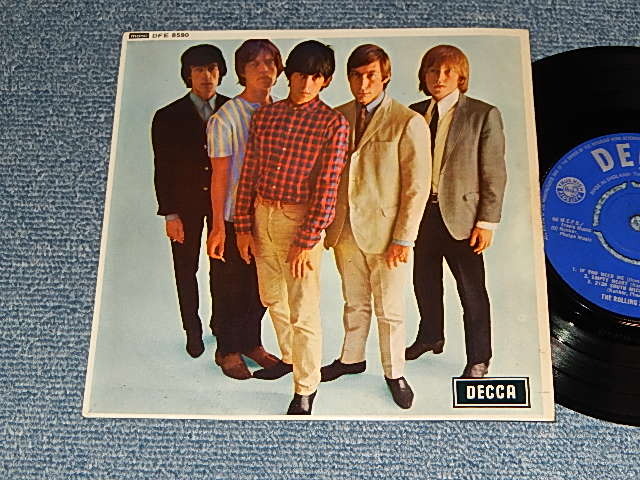 画像1: THE ROLLING STONES - FIVE BY FIVE (MATRIX # A) EFF-2739-1K B) EFF-2740-2K) (MINT-/Ex++ Looks:Ex+++ B-1:Ex++) / 1964 UK ENGLAND ORIGINAL 1st Press "UN-BOXED DECCA Label" "Very Early Matrix Number" Used 7" 45rpm EP with PICTURE SLEEVE / PS