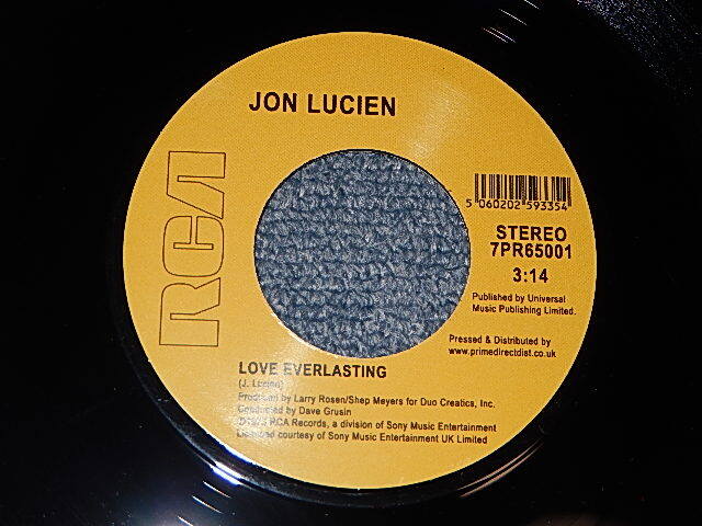 画像1: JON LUCIAN - A) LADY LOVE   B)LOVE EVERLASTING (MINT/MINT) / 2018 UK ENGLAND Used 7" 45 rpm Single  
