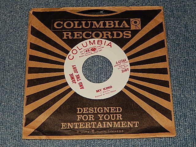 画像1: Jamie And The Jury - A) My Kind   B) Fooling Around (A:Ex+++ /  B:Ex+++) / 1966 US AMERICA ORIGINAL "WHITE LABEL PROMO" Used 7"45rpm Single