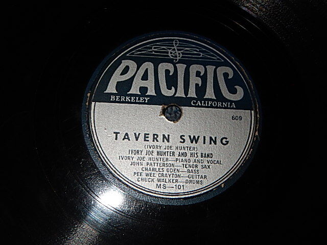 画像1: IVORY JOE HUNTER (PIANO BLUES) - A) TAVERN SWING   B) BAD LUCK BLUEDS  (A)VG++/B)VG++) / 1946 US AMERICA ORIGINAL "Shellac" Used 10" 78rpm SP  