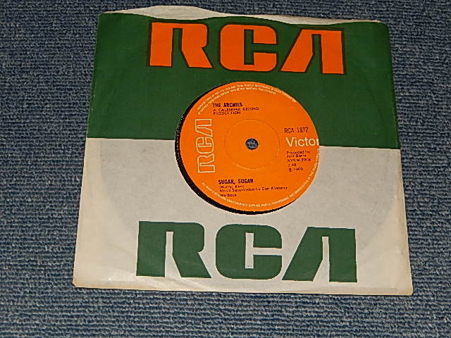 画像1: THE ARCHIES - A) SUGAR, SUGAR  B) MELODY HILL (A:Ex++/B:Ex++)  / 1969 UK ENGLAND ORIGINAL Used 7" 45rpm Single 