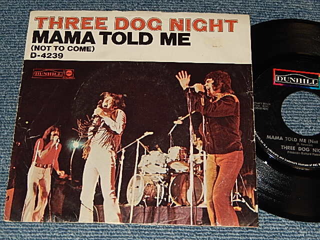 画像1: THREE DOG NIGHT - A) MAMA TOLD ME   B) ROCK & ROLL WIDOW (Ex++/MINT-) / 1970 US AMERICA ORIGINAL Used 7" Single with PICTURE SLEEVE 