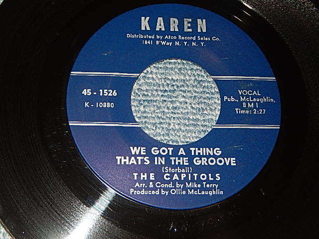 画像1: THE CAPITOLS - A) We Got A Thing That's In The Groove   B) Tired Running From You ( NORTHERN SOUL)(Ex++/Ex++) / 1966 US AMERICA ORIGINAL Used 7"SINGLE  