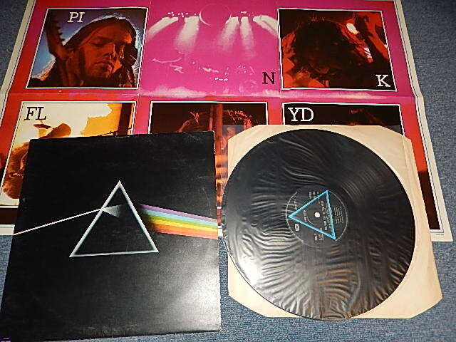 画像1: PINK FLOYD - THE DARK SIDE OF THE MOON (With POSTER) (Matrix #A) SHVL 804 A-9 MRA HTM  B) SHVL 804 B-9 AAP HTM) Ex+++/Ex++ A-1:E) / 1973 UK ENGLAND ORIGINAL "2nd Press Label/BLUE RIM" Used LP