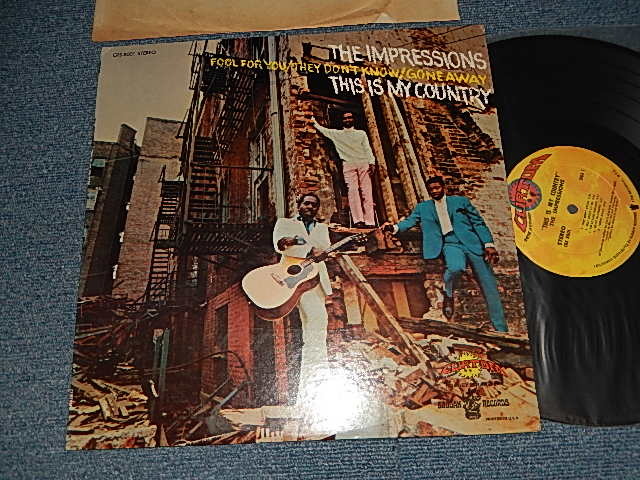 画像1: The IMPRESSIONS - THIS IS MY COUNTRY (Ex++/MINT-) / 1968 US AMERICA ORIGINAL Used  LP 