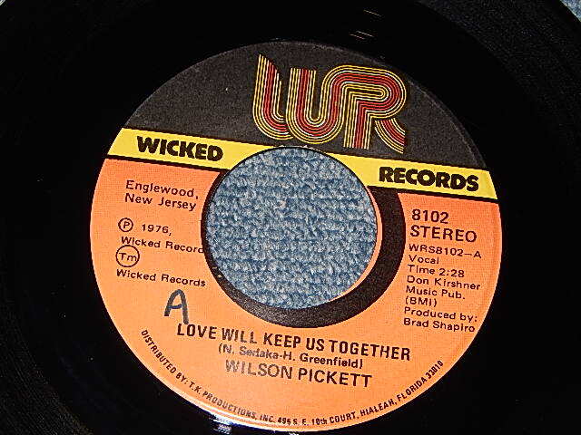 画像1: WILSON PICKETT - A) Love Will Keep Us Together   B)It's Gonna Be Good  (Ex+++/Ex+++ SWOL) / 1976 US AMERICA ORIGINAL Used 7"45 
