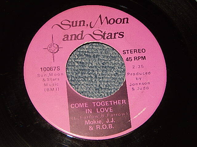画像1: MOKIE, J.J. & R.O.B. - A) Come Together In Love   B) 	You're So Real (SOFT ROCK)  (A:Ex++/  B:Ex++) / 1972 US AMERICA ORIGINAL Used 7"45rpm Single
