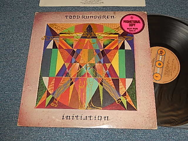 画像1: TODD RUNDGREN - INITIATION With CUSTOM INNER SLEEVE) (Matrix # A)1 S BR 6957 31870-1 STERLING  B)1 S BR 6957 31871-1 B STERLING  "SANTA MARIA Press in CA") (Ex+/MINT-) / 1978 US AMERICA ORIGINAL "PROMO" Used LP 