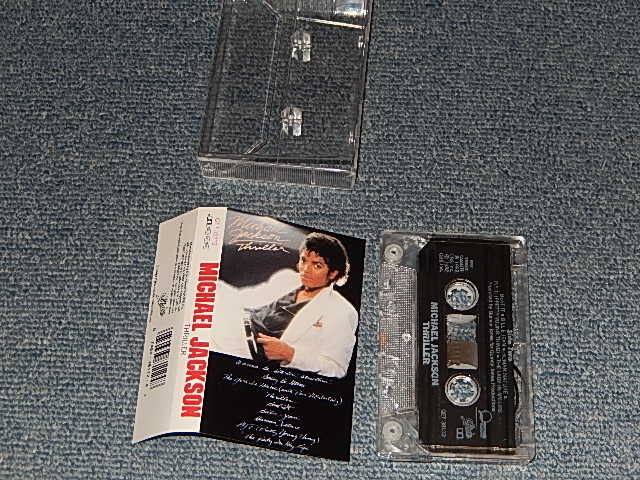 画像1: MICHAEL JACKSON - THRILLER (MINT-/MINT) / 1982 US AMERICA ORIGINAL Used CASSETTE TAPE