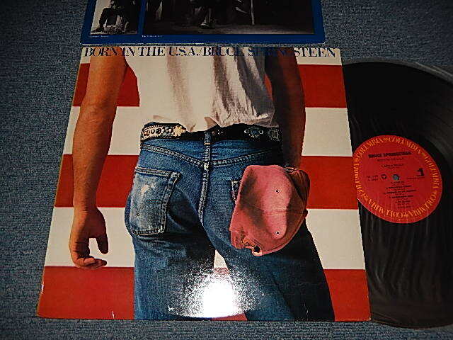 画像1: BRUCE SPRINGSTEEN - BORN IN THE U.S.A. (Matrix #A)P J-APY PAL 38653-G3 AA B)P >B-AD< PBL 38653-G2 AH  PITMAN Press in NJ") (Ex++/MINT-) / 1984 US AMERICA ORIGINAL "With CUSTOM INNER SLEEVE and With SONG SHEET "  Used LP  