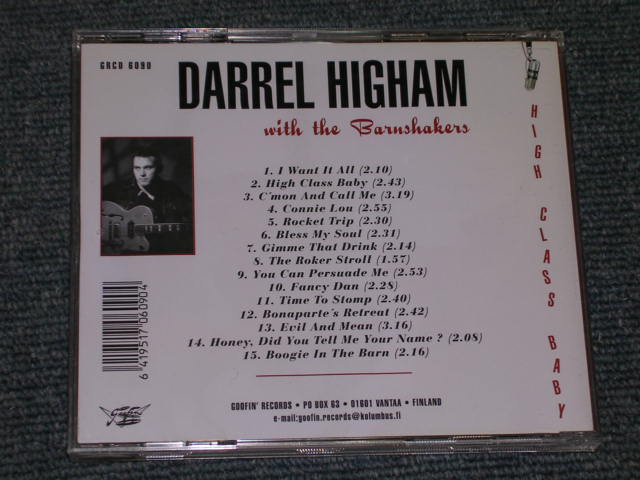 画像: DARREL HIGHAM - HIGH CLASS BABY / 1998 FINLAND BRAND NEW CD  