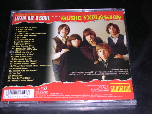 画像: MUSIC EXPLOSION - LITTLE BIT O' SOUL  THE BEST OF  / 2002 US SEALED CD 