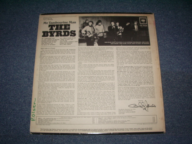 画像: THE BYRDS - MR.TAMBOURINE MAN ( Ex,Ex-/Ex++ )/ 1965 ORIGINAL 2nd  Press Label MONO LP
