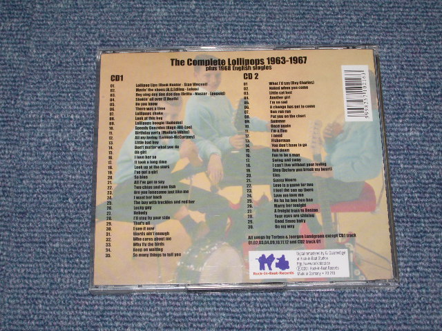 画像: THE LOLLIPOPS - THE COMPLETE RECORDINGS 1963-67  / 2001 GERMAN BRAND NEW 2 CD
