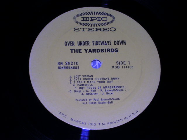 画像: THE YARDBIRDS - OVER UNDER SIDEWAYS DOWN  / 1966 US ORIGINAL STEREO LP 